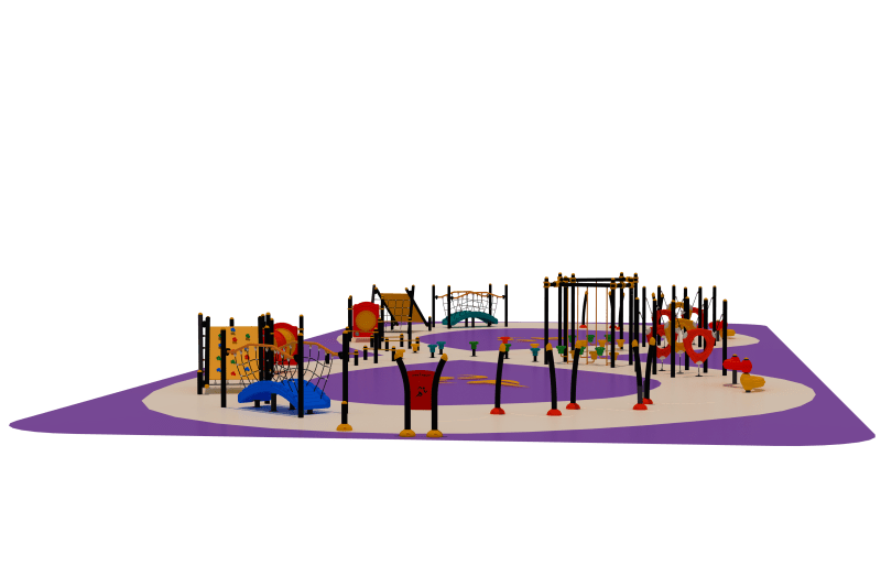 Survivor Parkuru Oyun Sistemleri PTR-100 PTR-103 | Parkur ve Halatlı Tırmanma Oyun Grupları | Erse Kent Mobilyaları